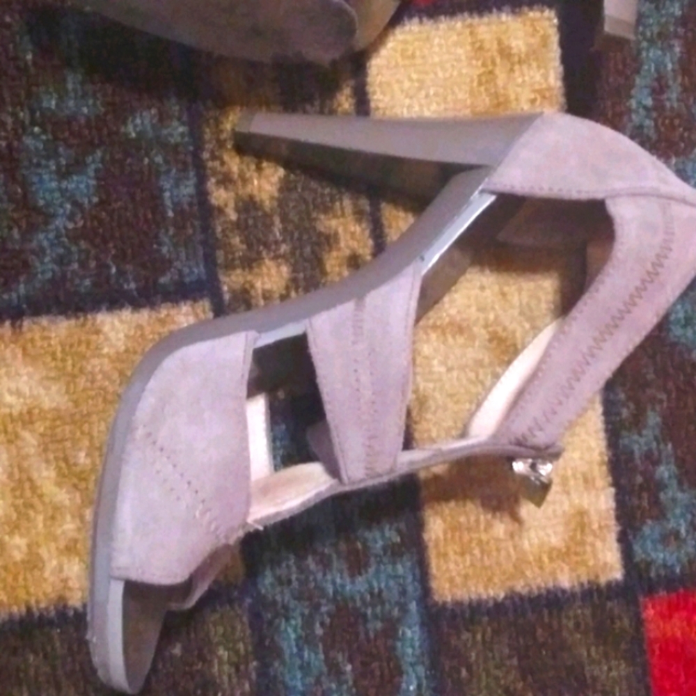 NEW Michael Kors Suede Zip Up Sandal Pumps - Picture 4 of 9